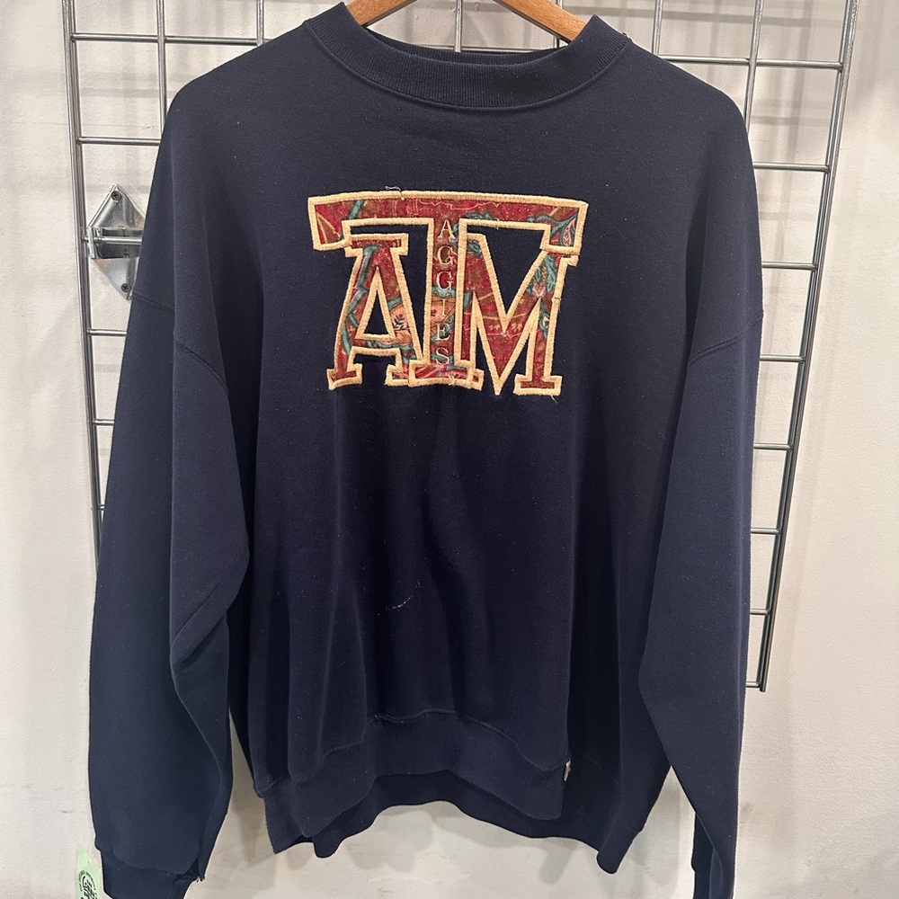 Navy Blue Texas A&M Aggies Logo Men's Sweater